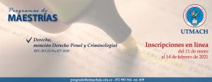 Admisiones de la maestría de Derecho mención Derecho Penal y Criminología